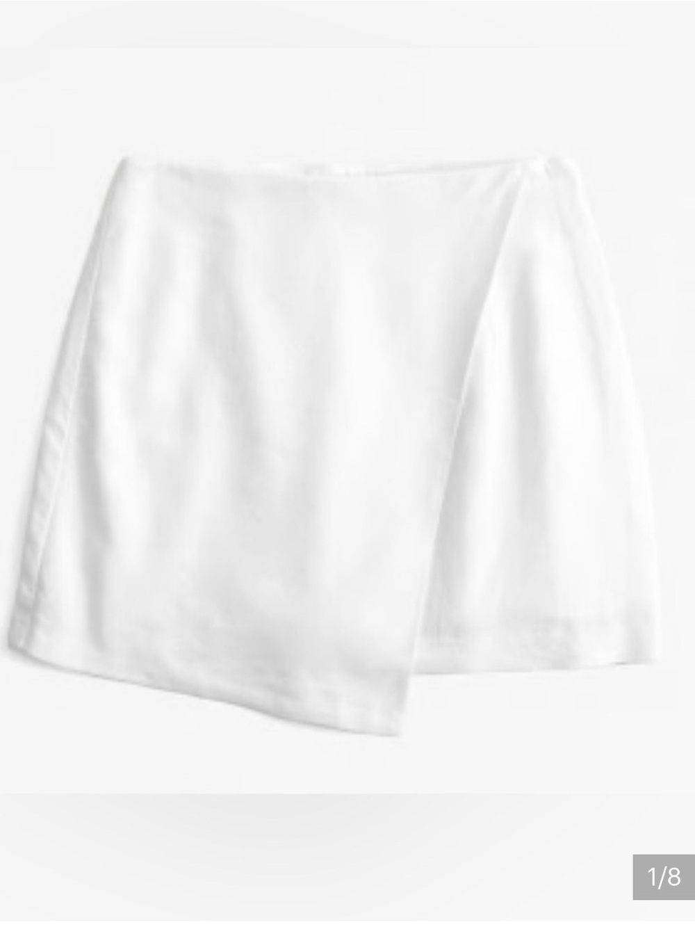 Abercrombie & Fitch White Wrap Mini Skirt - Women's